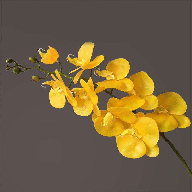Artificial Flower Film Phalaenopsis Nine Heads Single Branch Artificial Flower Feel Home Living Room Decoration Flower Arrangement - Pacisia