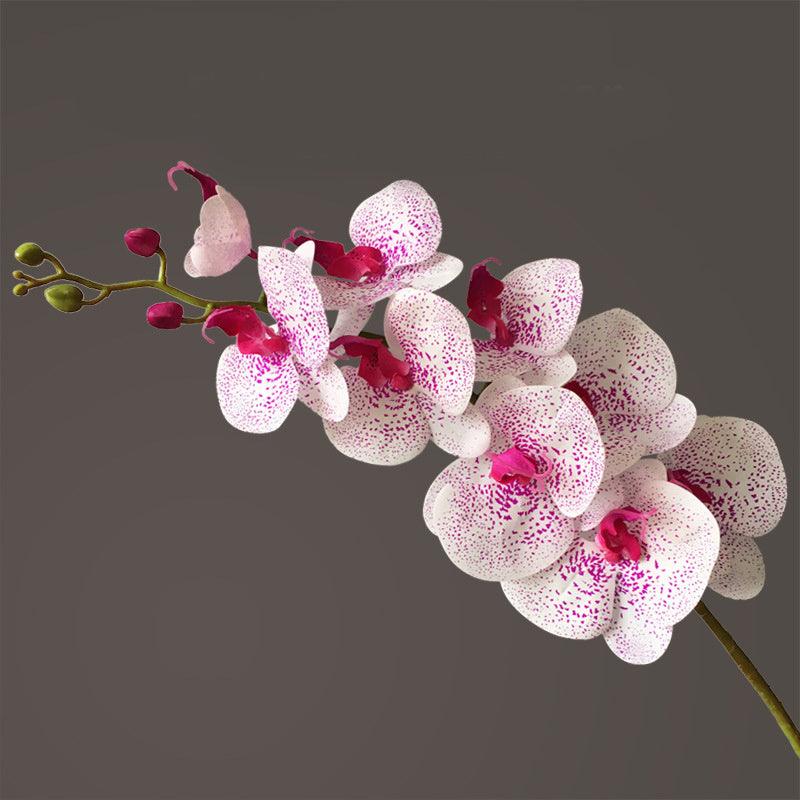Artificial Flower Film Phalaenopsis Nine Heads Single Branch Artificial Flower Feel Home Living Room Decoration Flower Arrangement - Pacisia
