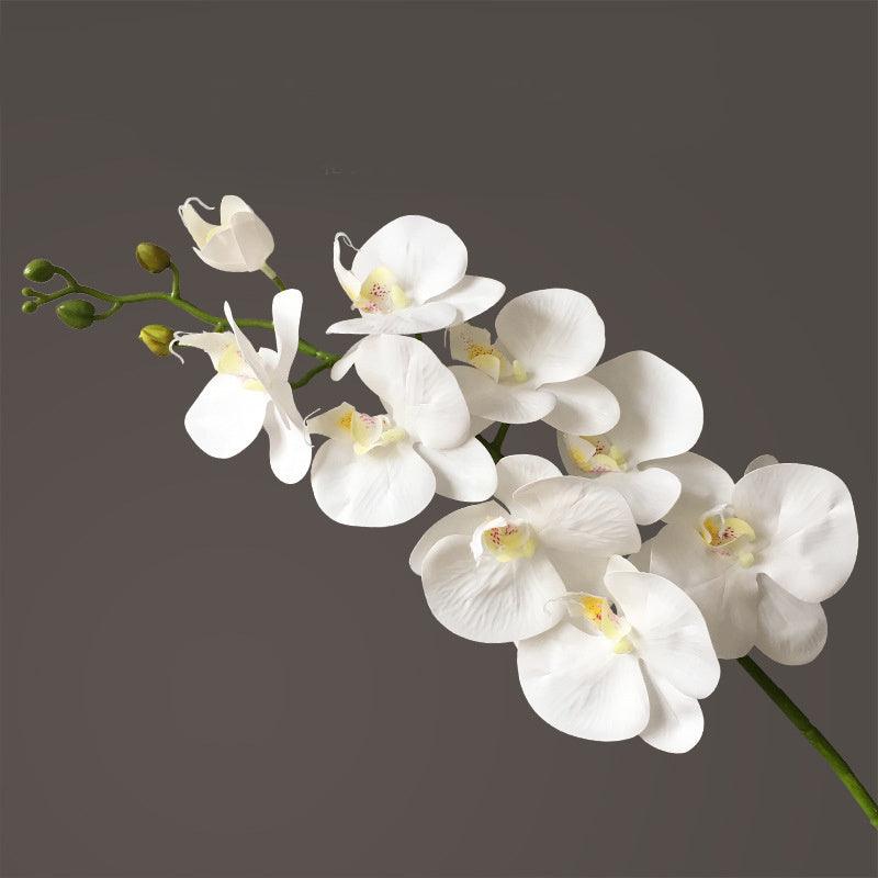 Artificial Flower Film Phalaenopsis Nine Heads Single Branch Artificial Flower Feel Home Living Room Decoration Flower Arrangement - Pacisia