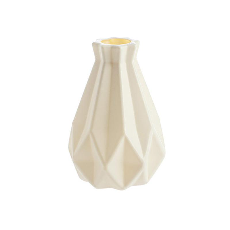 Ceramic Vase Creative Nordic Plastic Morandi Living Room Decoration Glass Vase Hydroponic Creative Vase Wholesale - Pacisia