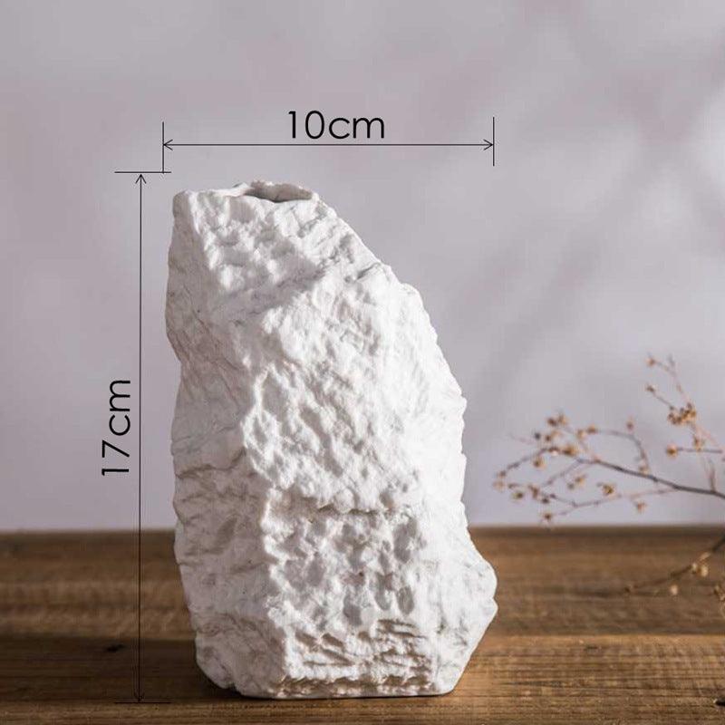 Modern Creative Gifts Accessories Home Decoration Marble Ceramic Stone Flower Vase For Ornaments - Pacisia