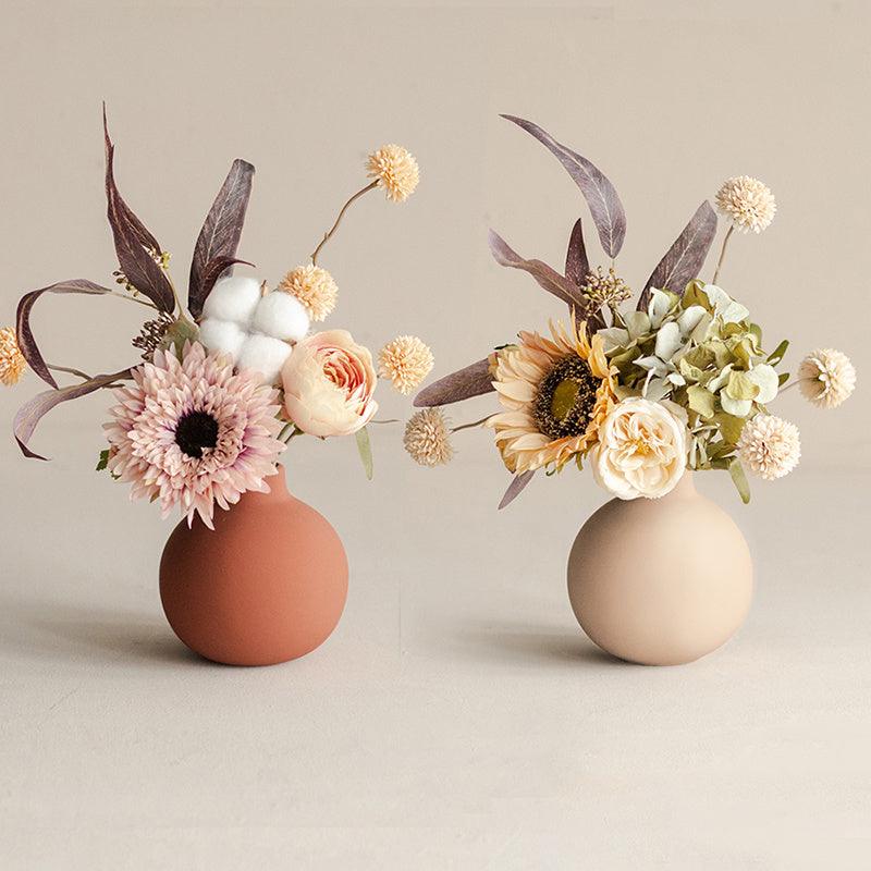 Simulation Floral Decoration Living Room Fake Flowers Dried Flower Bouquet Vase Table Flower Arrangement - Pacisia