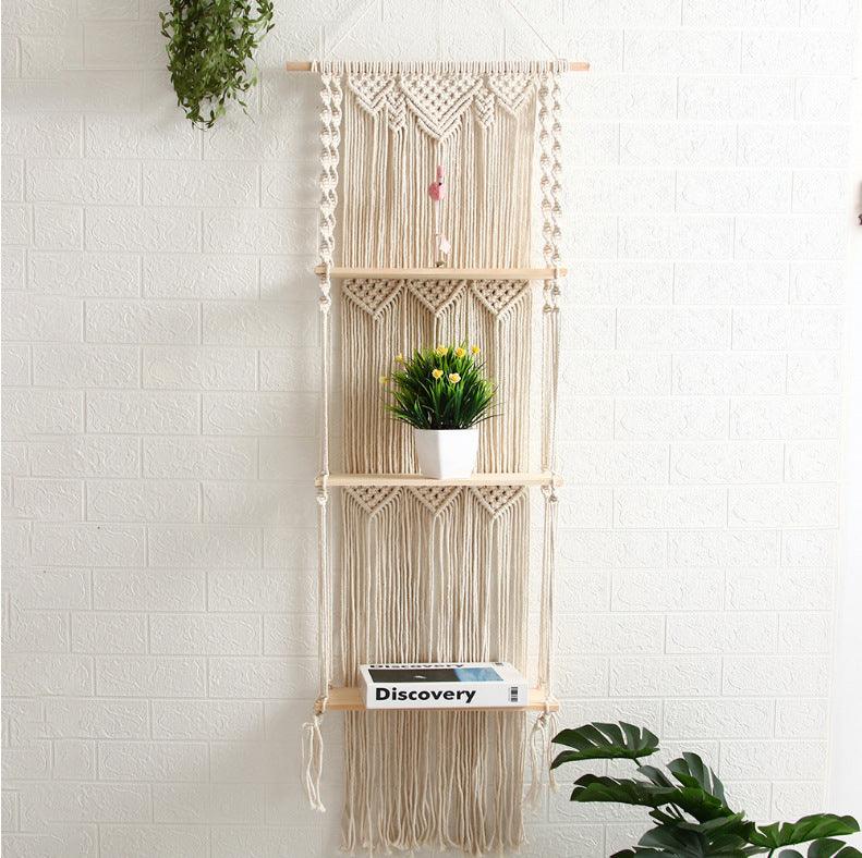 Woven Tapestry Rack Study Living Room Wall Hanging Wall Decoration Wall Hanging Decoration - Pacisia