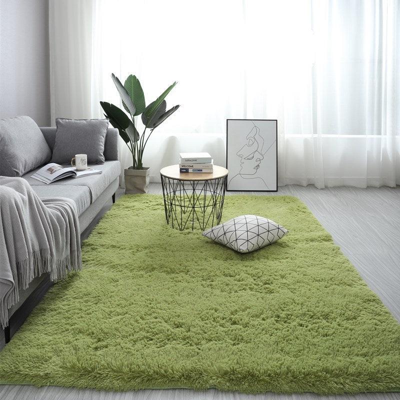 Nordic Fluffy Carpet Rugs For Bedroomliving Room Rectangle Large Size Plush Anti-slip Soft Carpet White Red 13 Colors - Pacisia