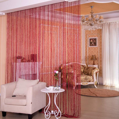 Door Curtain Dilver Thread Curtain Partition Curtain Hanging Curtain Window Screen - Pacisia