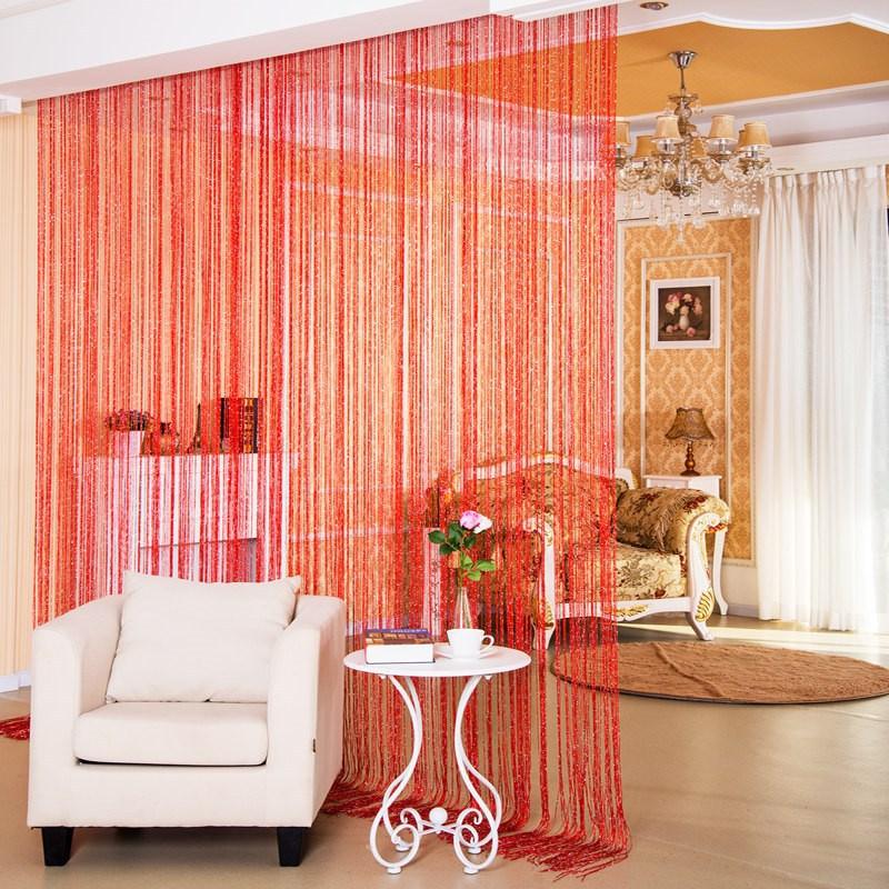 Door Curtain Dilver Thread Curtain Partition Curtain Hanging Curtain Window Screen - Pacisia