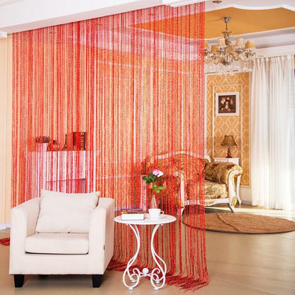 Door Curtain Dilver Thread Curtain Partition Curtain Hanging Curtain Window Screen - Pacisia