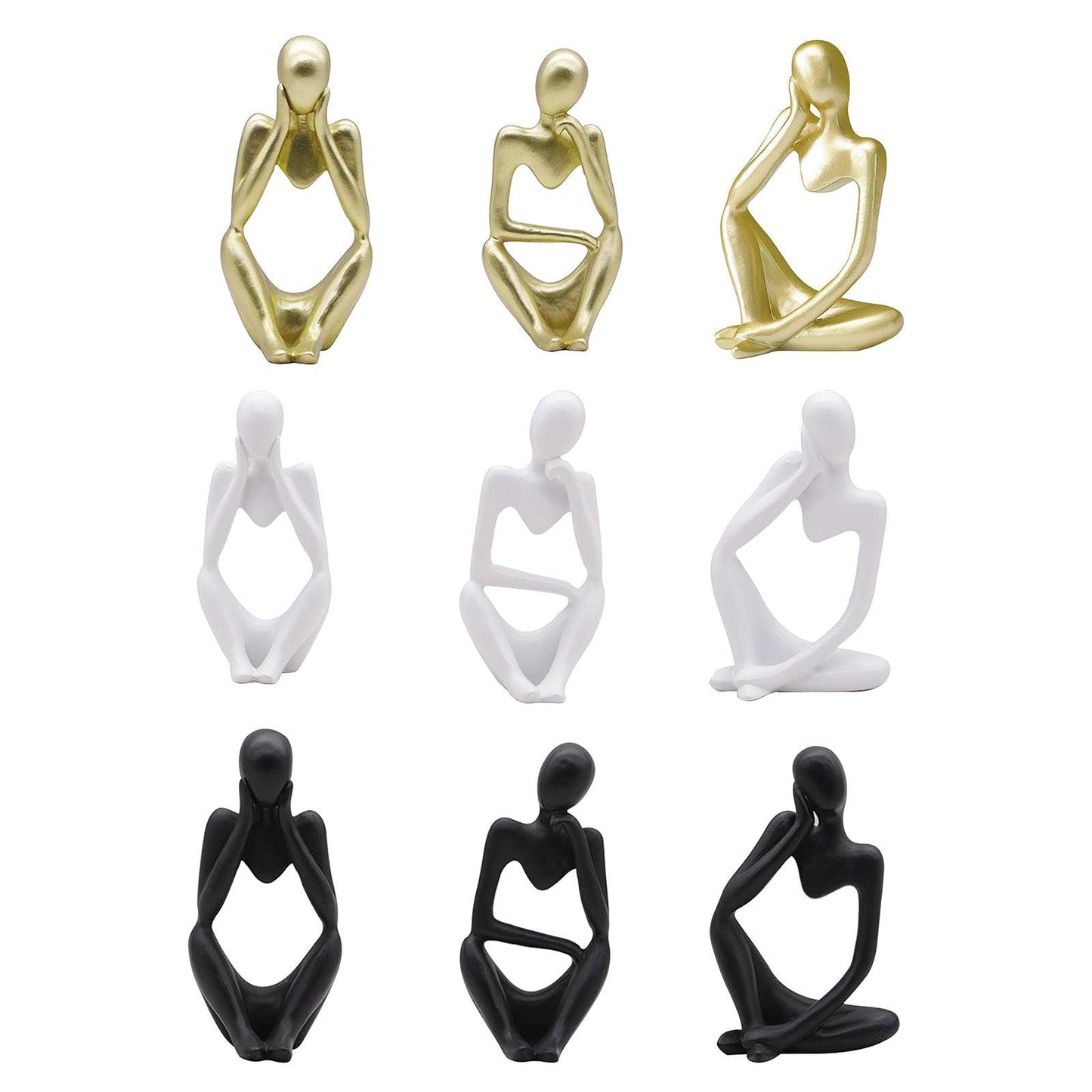 Abstract Thinker Creative Resin Sculpture Statue Character Craft Jewelry Sandstone Statue Decoration - Pacisia