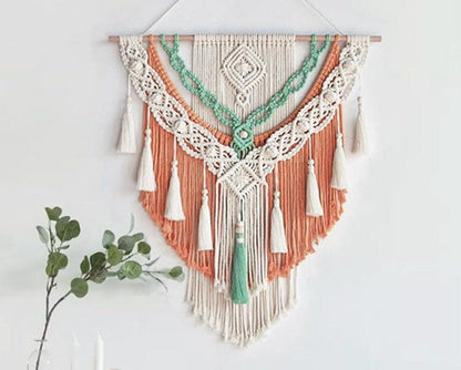 Woven Tapestry Tassel Handmade Material Package Diy Bedside Sofa Background Wall Decoration Bohemian Table Wall Hanging - Pacisia