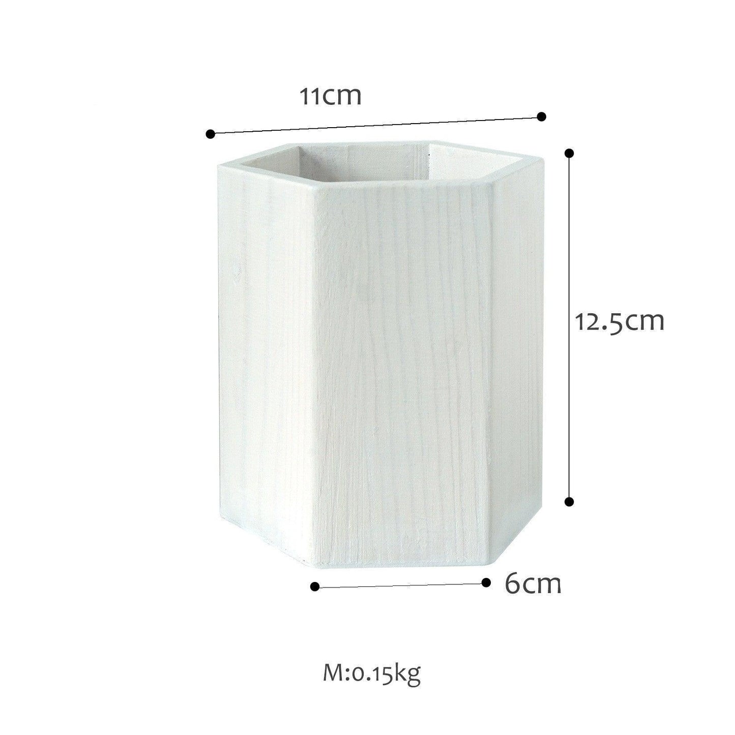 SWEETGO Straw Holder Cake Table Decoration Makeup Brush Storage Flowers Vase Background Scenery Props Lollipop Wood Pot - Pacisia