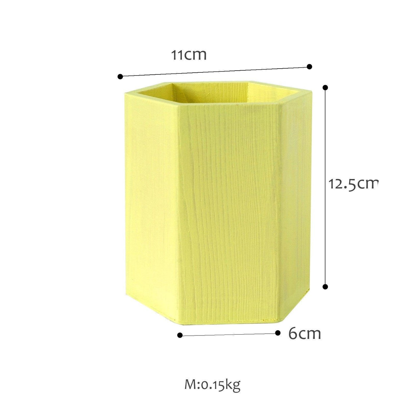 SWEETGO Straw Holder Cake Table Decoration Makeup Brush Storage Flowers Vase Background Scenery Props Lollipop Wood Pot - Pacisia