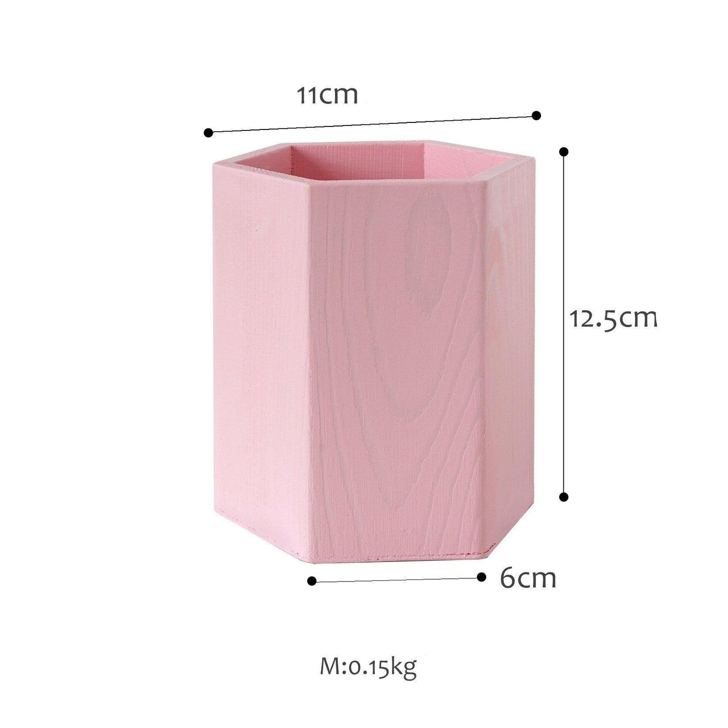 SWEETGO Straw Holder Cake Table Decoration Makeup Brush Storage Flowers Vase Background Scenery Props Lollipop Wood Pot - Pacisia