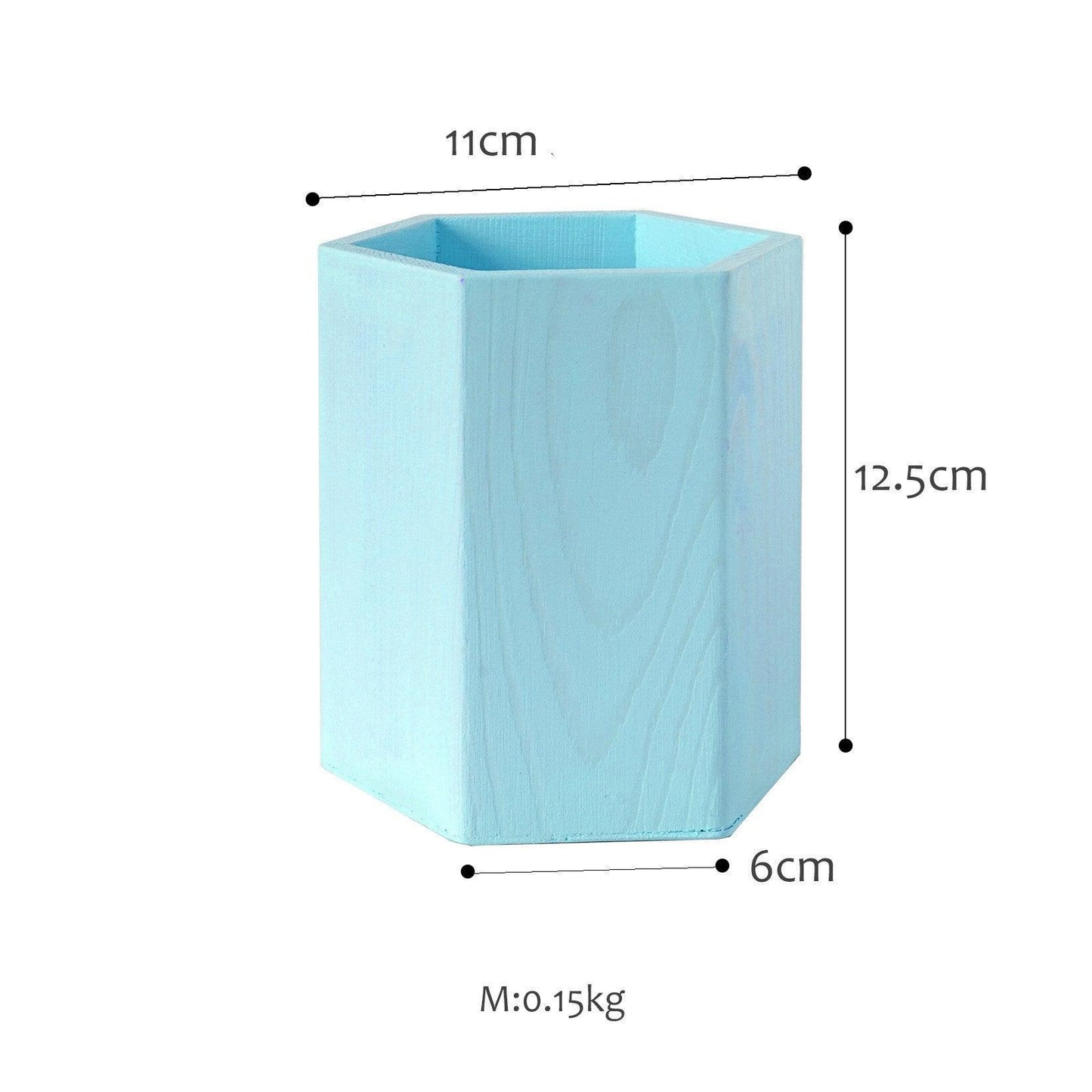 SWEETGO Straw Holder Cake Table Decoration Makeup Brush Storage Flowers Vase Background Scenery Props Lollipop Wood Pot - Pacisia