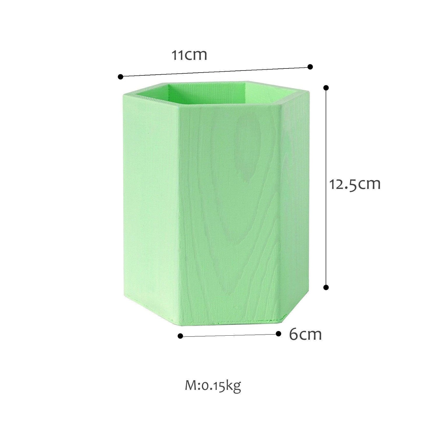 SWEETGO Straw Holder Cake Table Decoration Makeup Brush Storage Flowers Vase Background Scenery Props Lollipop Wood Pot - Pacisia