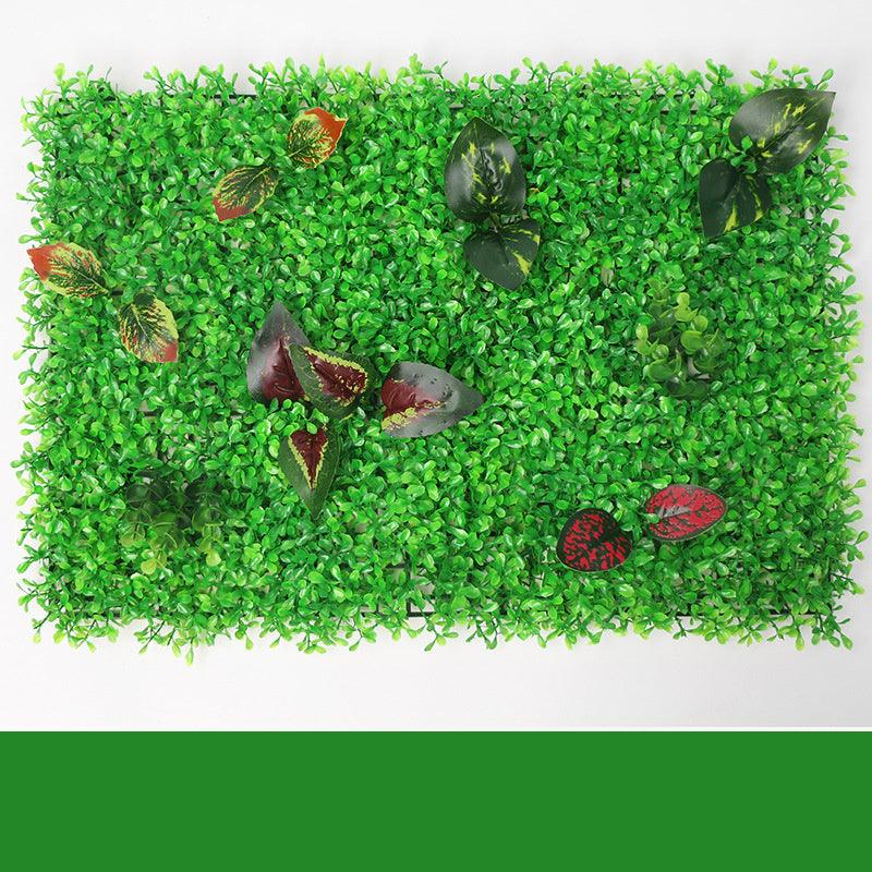 Green Plant Wall Simulation Plant Wall Artificial Fake Turf Plastic Turf Decoration Background Flower Wall - Pacisia