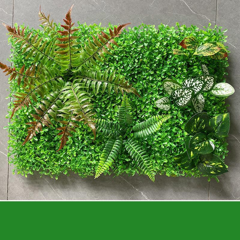 Green Plant Wall Simulation Plant Wall Artificial Fake Turf Plastic Turf Decoration Background Flower Wall - Pacisia