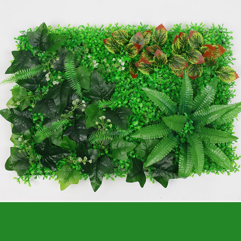 Green Plant Wall Simulation Plant Wall Artificial Fake Turf Plastic Turf Decoration Background Flower Wall - Pacisia