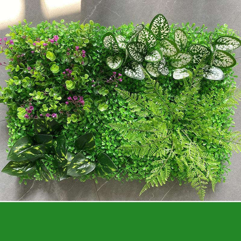 Green Plant Wall Simulation Plant Wall Artificial Fake Turf Plastic Turf Decoration Background Flower Wall - Pacisia