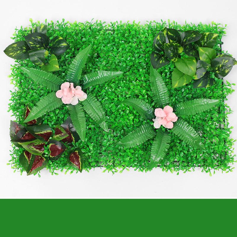 Green Plant Wall Simulation Plant Wall Artificial Fake Turf Plastic Turf Decoration Background Flower Wall - Pacisia