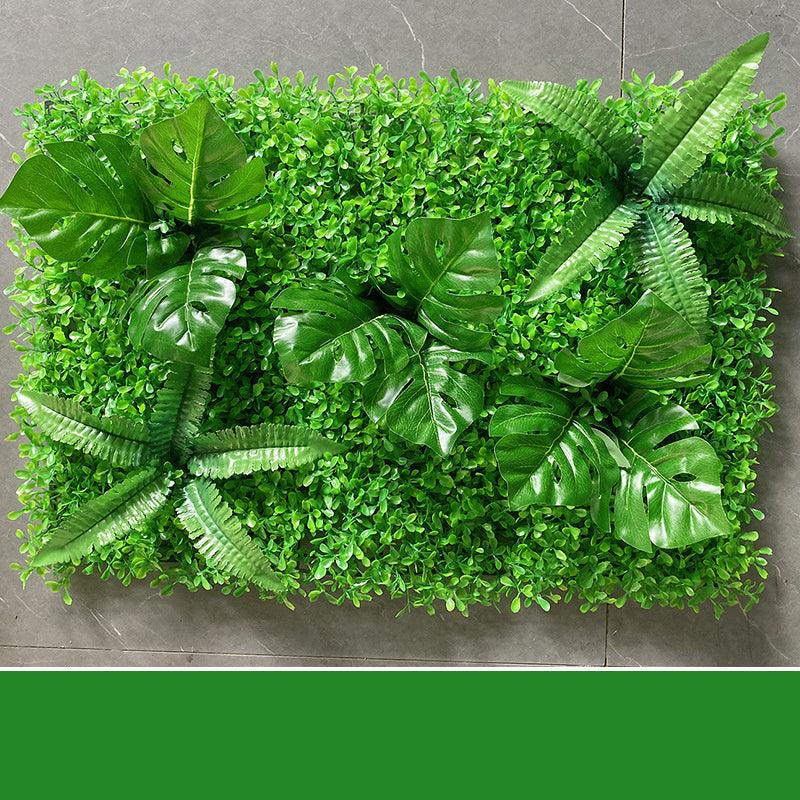 Green Plant Wall Simulation Plant Wall Artificial Fake Turf Plastic Turf Decoration Background Flower Wall - Pacisia