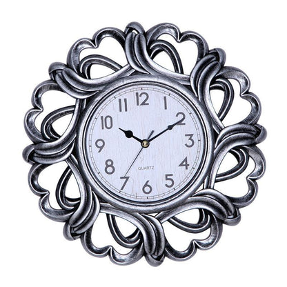 Retro Wall Clock 10 Inch European Creative Clock Living Room Clock Custom Generation Quartz Clock - Pacisia