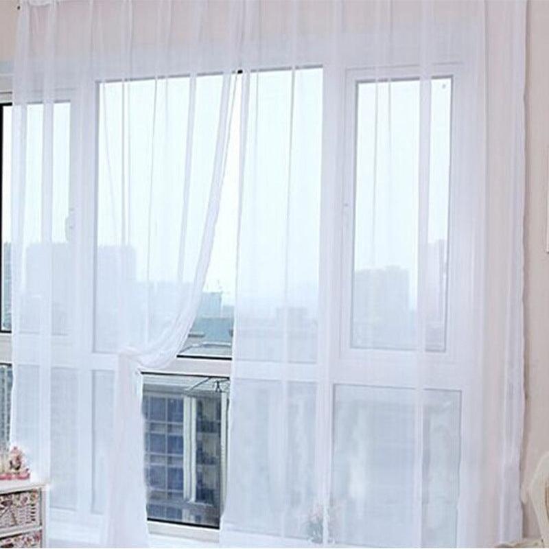 Curtains Solid Tulle Modern Curtains For Living Room Transparent Tulle Curtains Window Sheer For The Bedroom - Pacisia