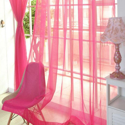 Curtains Solid Tulle Modern Curtains For Living Room Transparent Tulle Curtains Window Sheer For The Bedroom - Pacisia