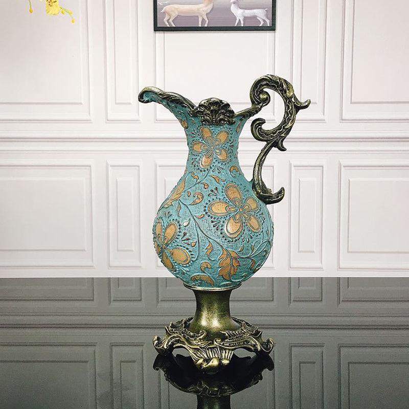 European-Style Milk Jug Vase Decoration Living Room Floral Arrangement Dried Flowers Retro Creative - Pacisia