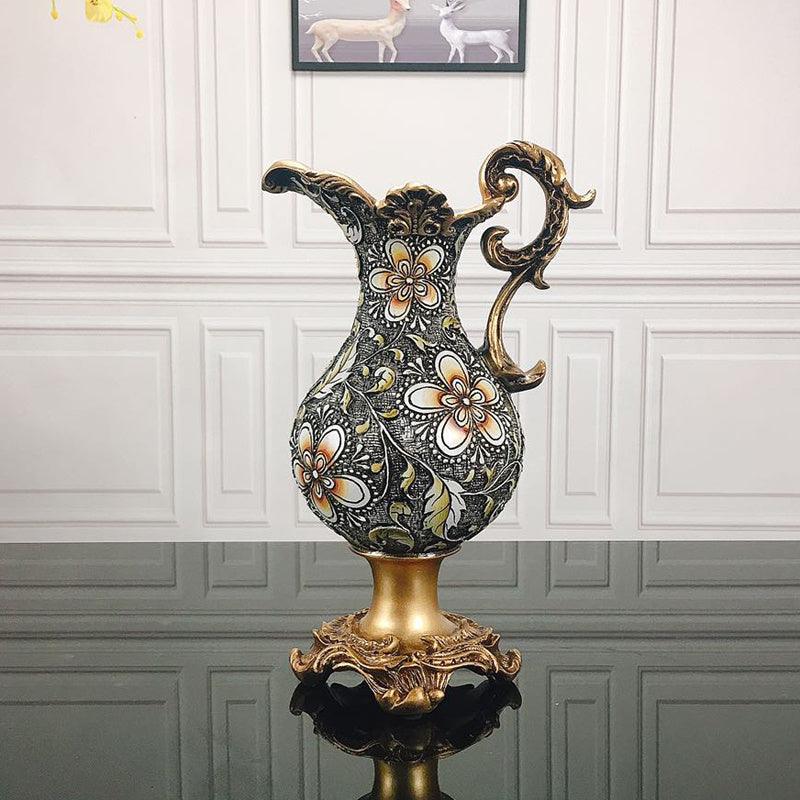 European-Style Milk Jug Vase Decoration Living Room Floral Arrangement Dried Flowers Retro Creative - Pacisia