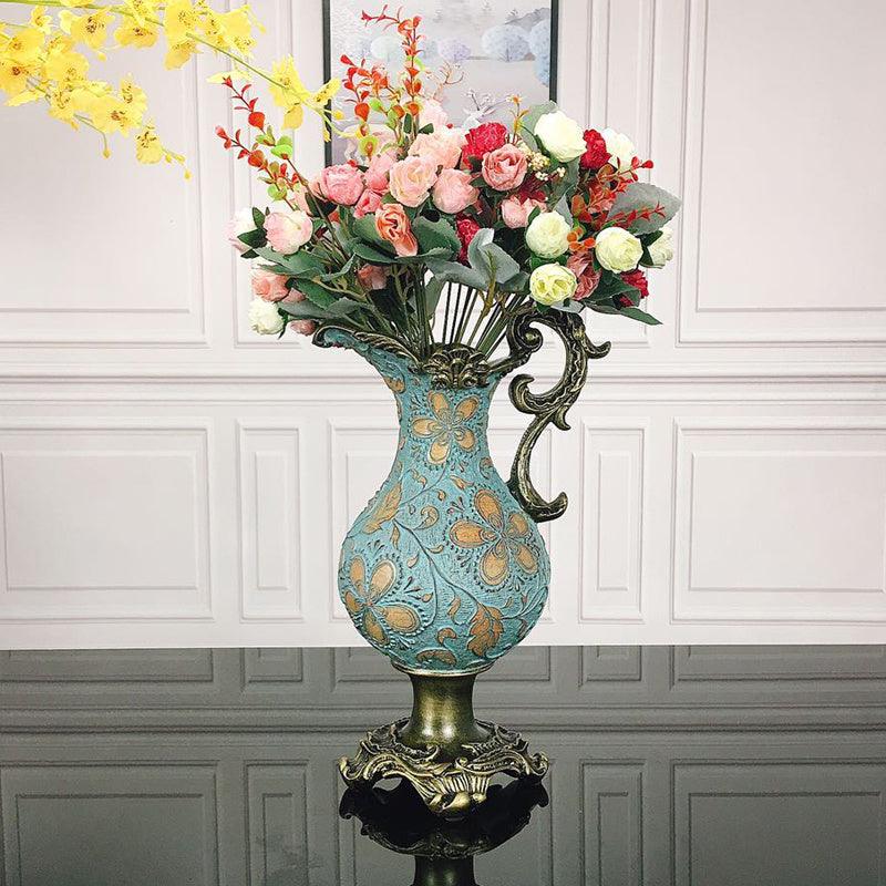 European-Style Milk Jug Vase Decoration Living Room Floral Arrangement Dried Flowers Retro Creative - Pacisia