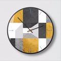 Clock Geometry Fashion Wall Clock Modern Minimalist Nordic Style Clock Home Office General Decorative Wall Clock - Pacisia