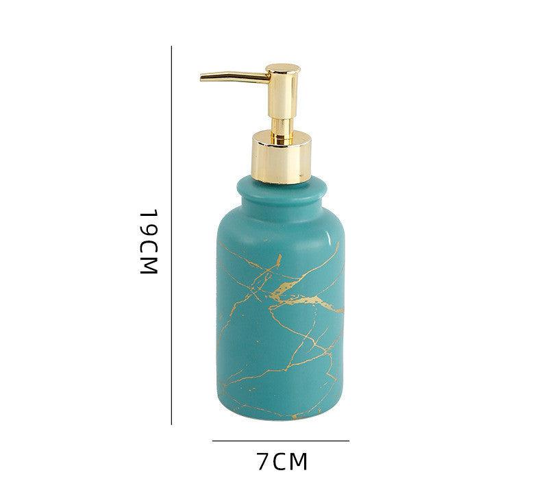 Bathroom Shower Gel Bottle, Press And Bottling, Bathroom Ceramic Hand Soap Bottle, Shampoo Empty Bottle - Pacisia