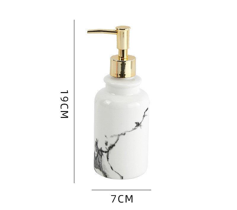 Bathroom Shower Gel Bottle, Press And Bottling, Bathroom Ceramic Hand Soap Bottle, Shampoo Empty Bottle - Pacisia