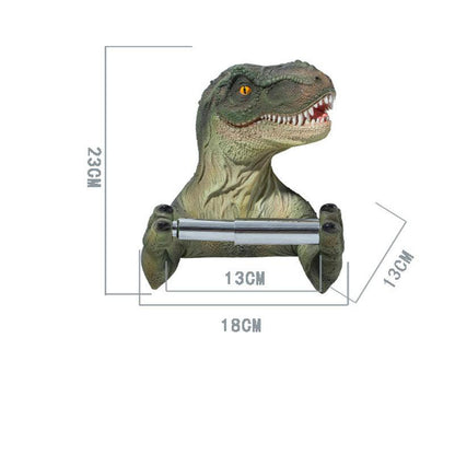 Resin Dinosaur Tissue Holder Box Toilet Waterproof Tissue Holder Toilet Modern Paper Towel Holder Punch-free Bathroom Accessory - Pacisia