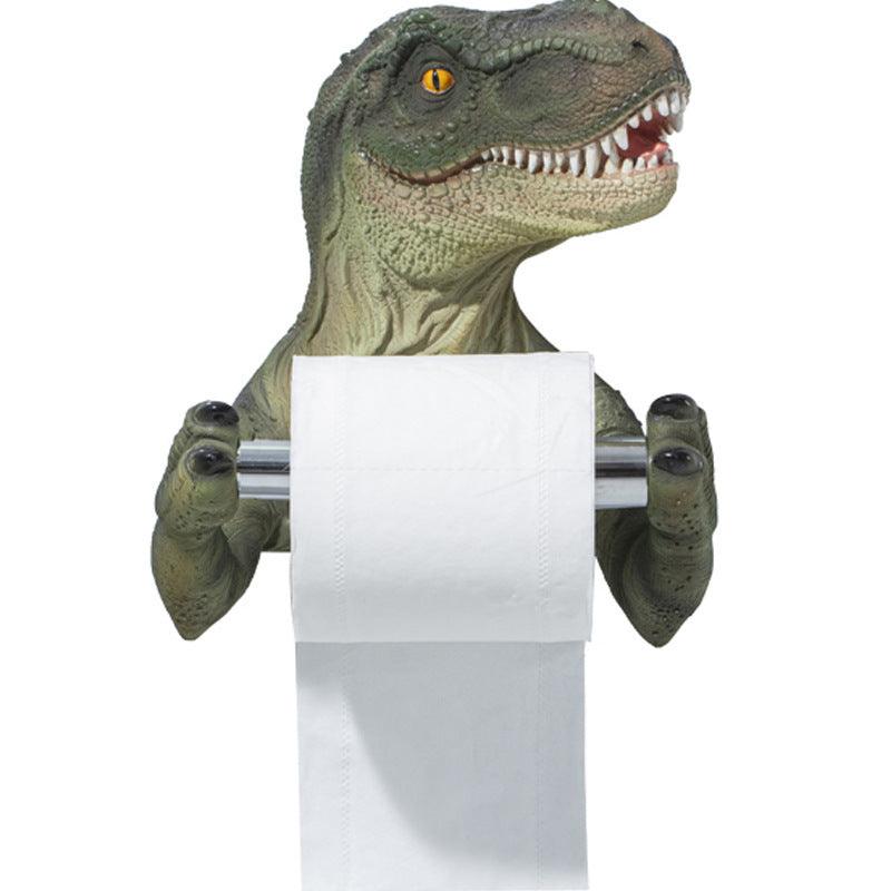 Resin Dinosaur Tissue Holder Box Toilet Waterproof Tissue Holder Toilet Modern Paper Towel Holder Punch-free Bathroom Accessory - Pacisia