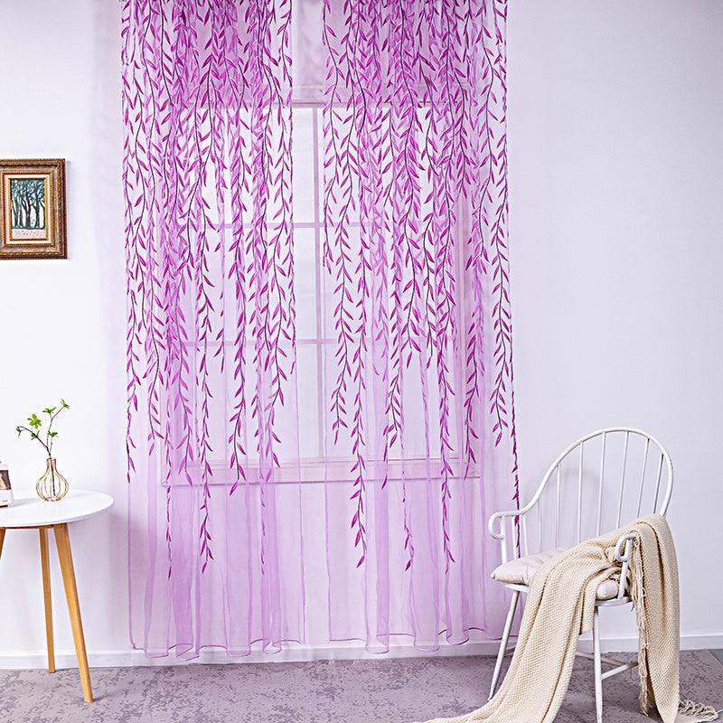 Inverted Willow Wicker Offset Printing Curtains Printing Window Screens Living Room Balcony Window Screens - Pacisia