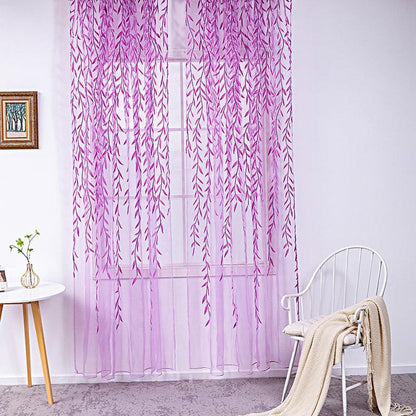 Inverted Willow Wicker Offset Printing Curtains Printing Window Screens Living Room Balcony Window Screens - Pacisia