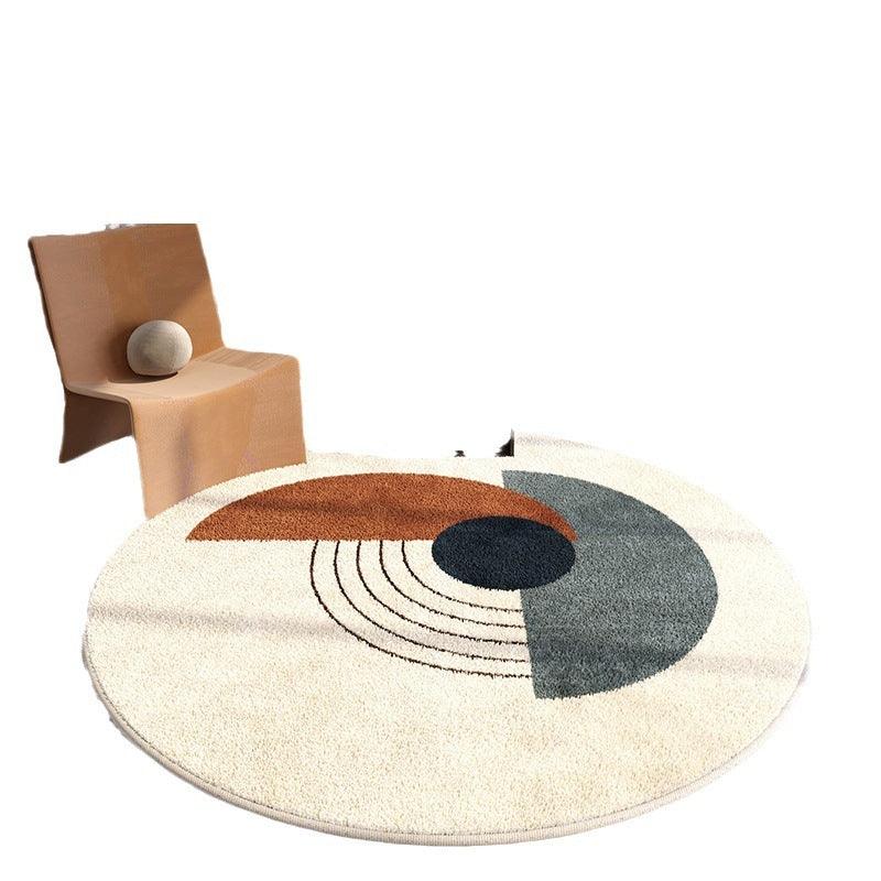 Simple Round Home Living Room Carpet Coffee Table Sofa Study Cloakroom Full Carpet - Pacisia