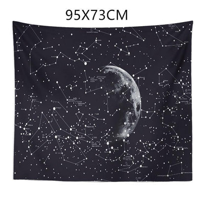 Constellation Tapestry Fantasy Starry Sky Blanket Galaxy Space Pattern towel Wall Hanging Cloth Bedspread Bedroom Decoration - Pacisia