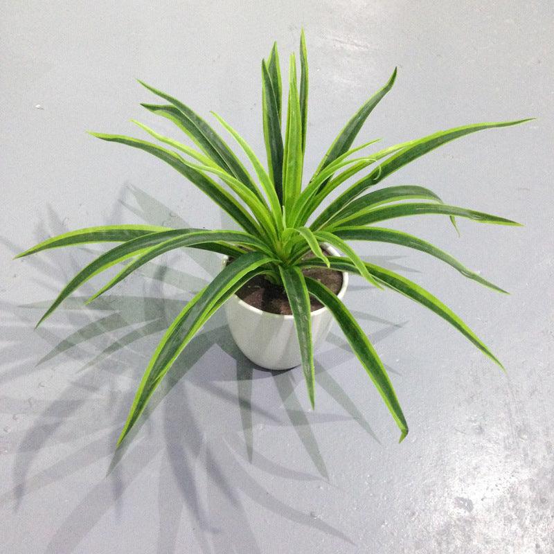 Fake Grass Potted Artificial Flower Window Decoration Small Ornament Hanging Basket - Pacisia