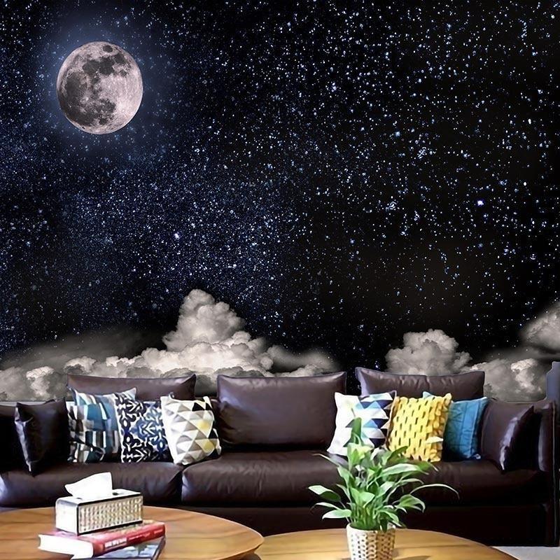 Printed Galaxy Planetary Tapestry Multifunctional Tapestry Sitting Carpet Wall Mount - Pacisia