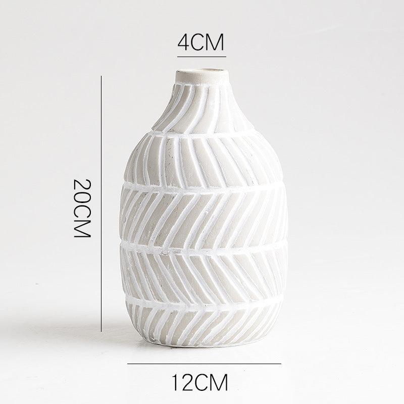 Ceramic Vase Decoration Simple Soft Decoration Handicraft Art Flower Arrangement Hydroponics - Pacisia