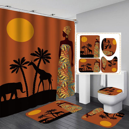 3D digital printed waterproof shower curtain - Pacisia