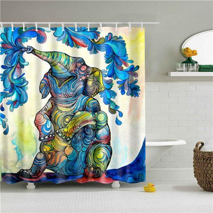 3D digital printing waterproof shower curtain - Pacisia