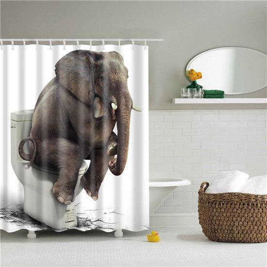 3D digital printing waterproof shower curtain - Pacisia