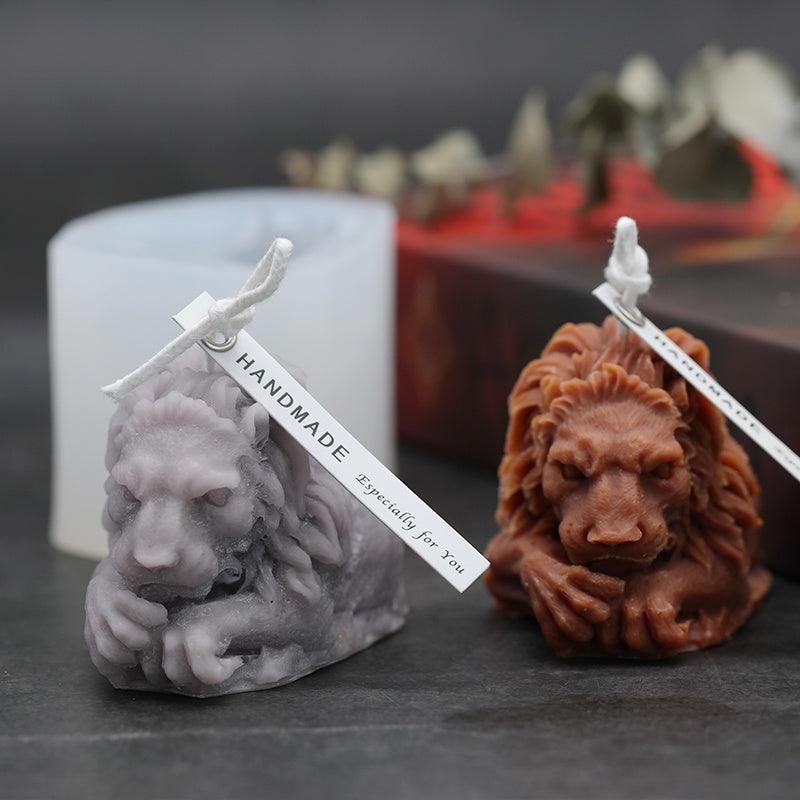 3D Lion Candle Silicone Mold - Handmade Scented Candle DIY Material - Pacisia