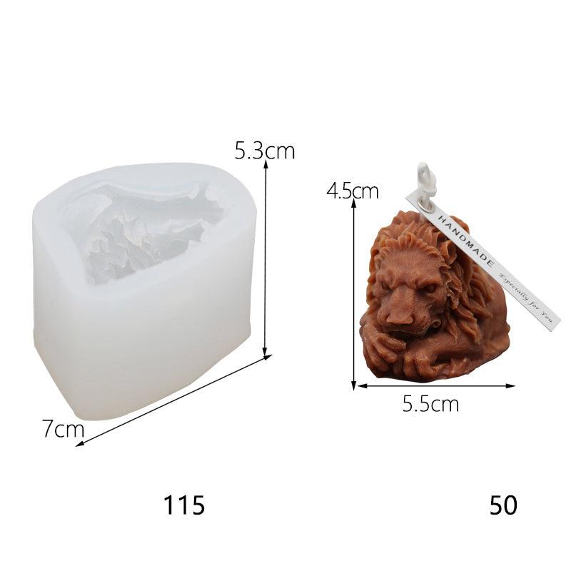 3D Lion Candle Silicone Mold - Handmade Scented Candle DIY Material - Pacisia
