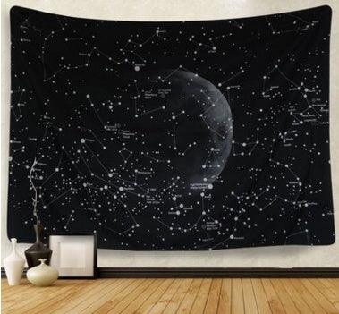 Constellation Tapestry Fantasy Starry Sky Blanket Galaxy Space Pattern towel Wall Hanging Cloth Bedspread Bedroom Decoration - Pacisia