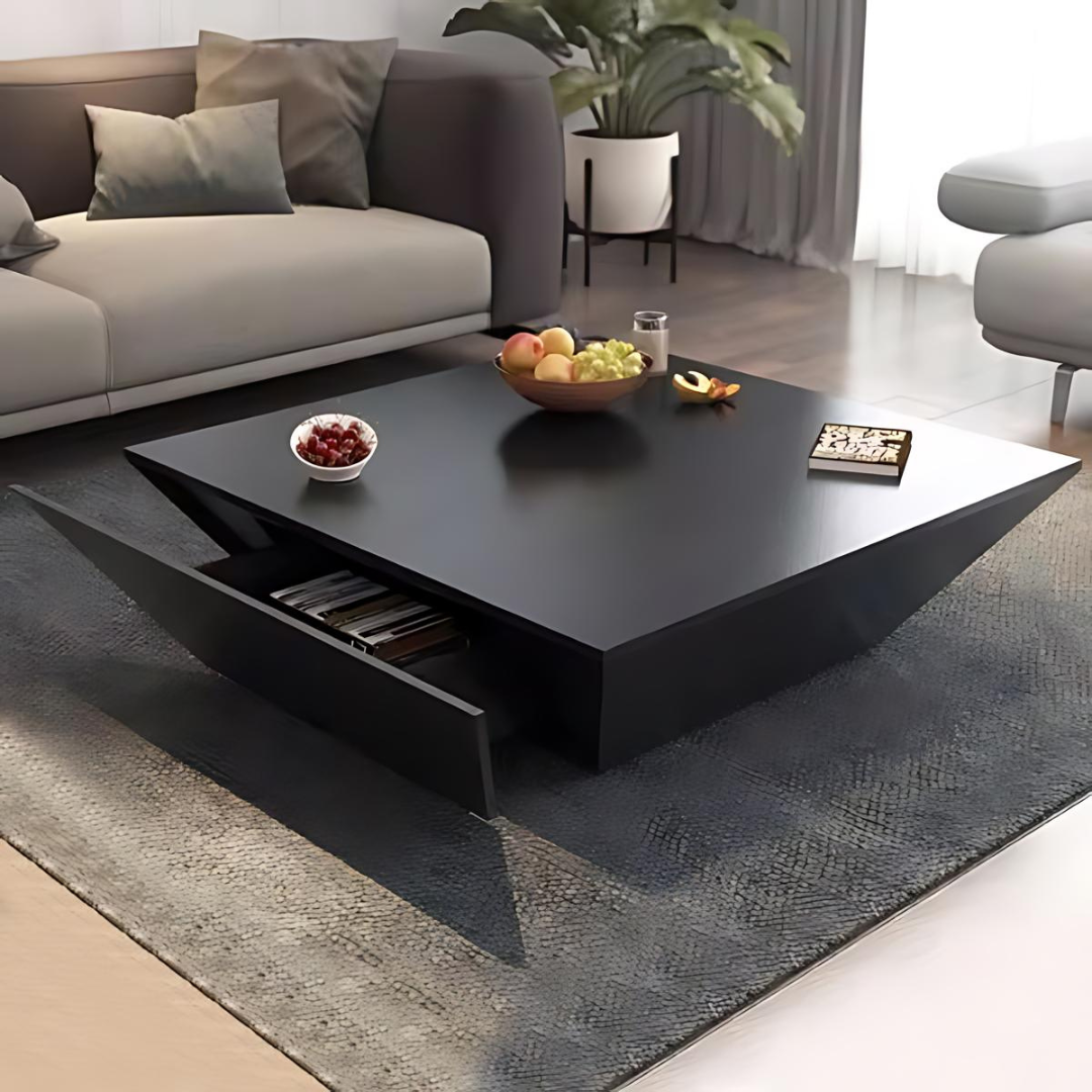 Metropolis Marble Top Storage Coffee Table