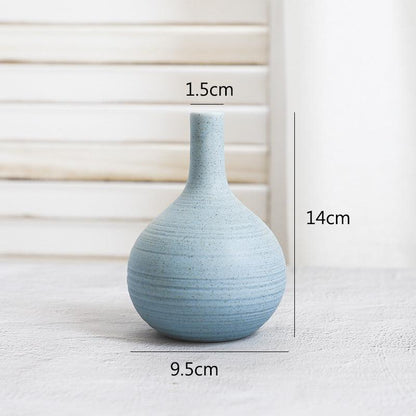 Creative Home Ceramic Crafts Ceramic Vase Desk Hydroponic Vase Decoration Home Decoration Vase - Pacisia